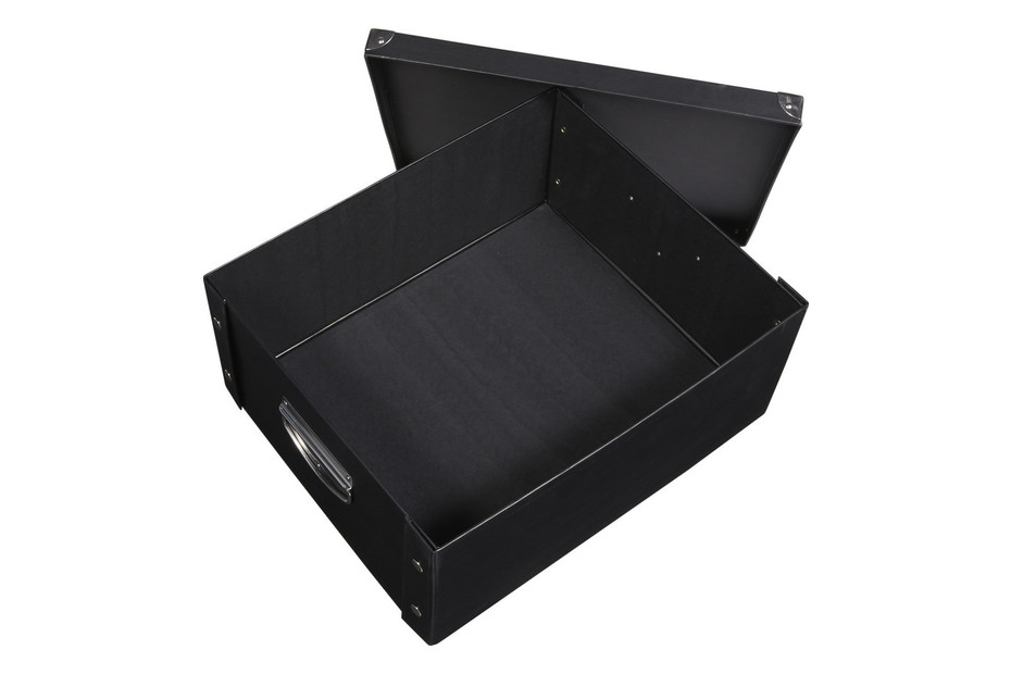 Aufbewahrungsbox Karton Schwarz