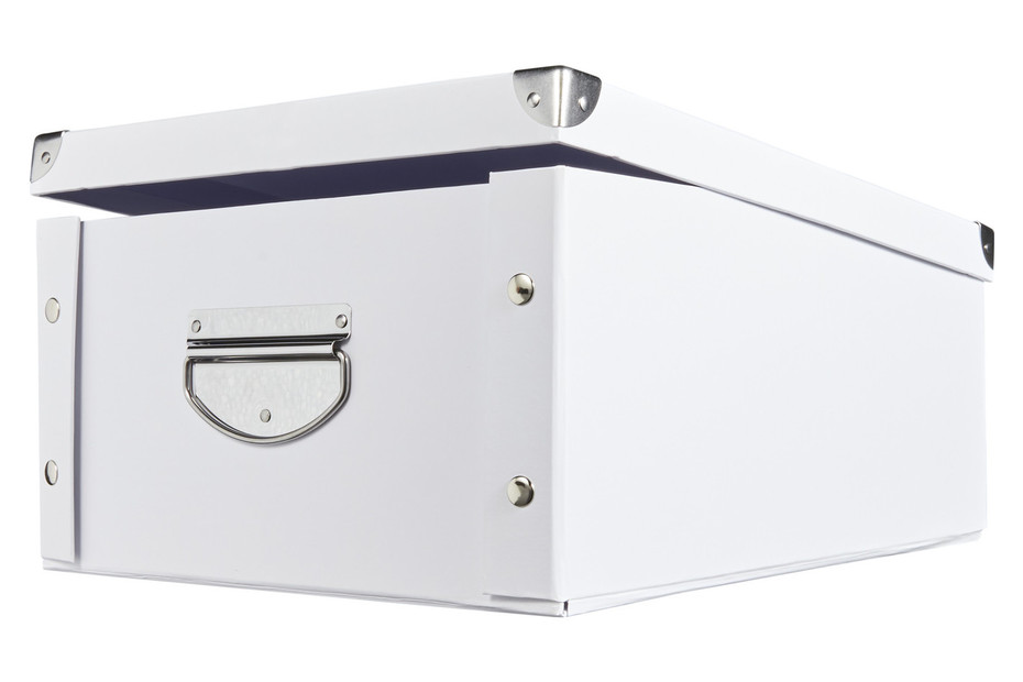 Aufbewahrungsbox Pappe Weiss