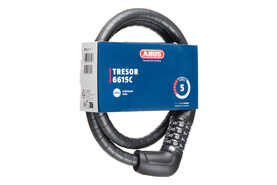 ABUS Serratura A Cavo 3406C - Lucchetto Combinazione 55cm Per Bici | Cavo Acciaio Ricoperto Plastica - Foto 7