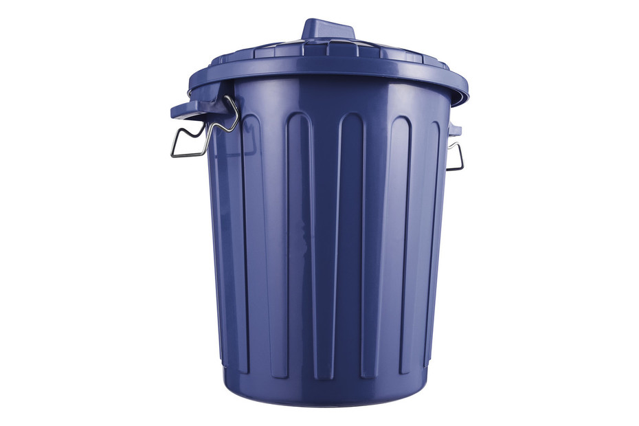 Curver Abfalltonne mit Deckel Blau | 50 × 57 × 66 cm