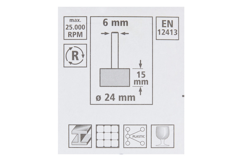 Mola In Ceramica Wolfcraft 2172000 - Per Metalli, Vetro, Ceramica - Ø6mm - Foto 9
