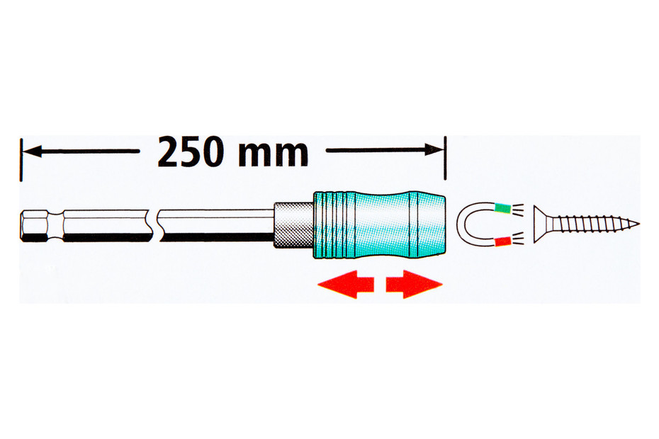 Portainserti Wolfcraft Con Attacco Extralungo Magnetico - Per Viti In Spazi Stretti - Foto 2