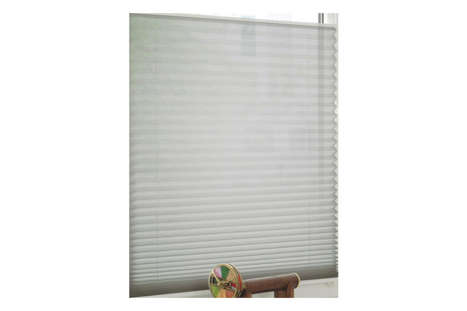 GARDINIA Store Plissé à Clipser Opaque Blanc 40x130 Cm - EASYFIX 2 Rails, Kit Montage Inclus, Sans Perçage