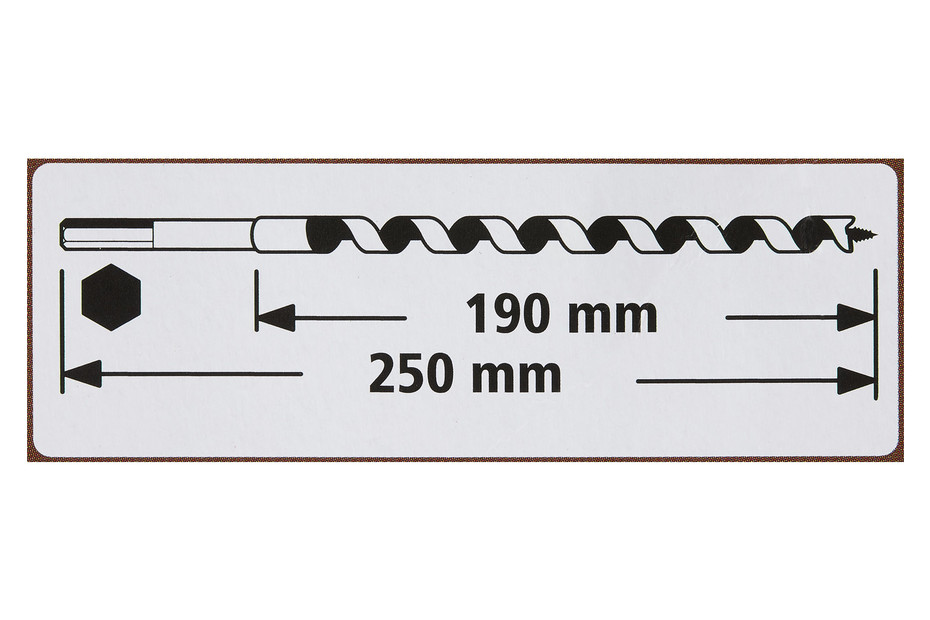 Punta Per Travi Wolfcraft 7673010 | Punta Da Legno Temprata Con Vano Truciolo - Marchio Tedesco - Foto 4