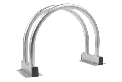 Alfer Supporto per biciclette in alluminio | 250 × 36,5 × 110 cm