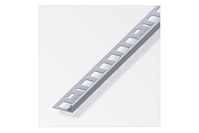 Alfer profilo angolare in alluminio blank bianco 2500 mm 12,5x21 mm