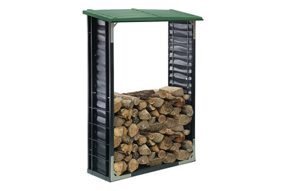 Scaffale Legna Da Ardere QUICK STAR - 272x25x95cm Con Copertura Protettiva | Supporto Metallico Per Esterno E Giardino - Foto 4