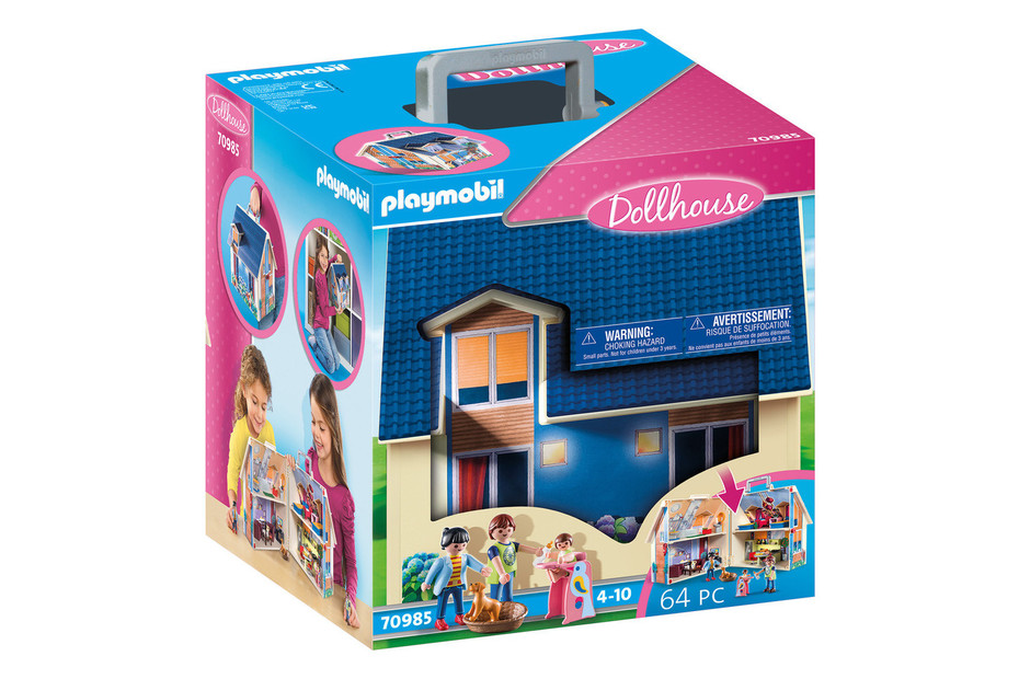 Playmobil Casa delle bambole portatile (70985), 4-10 anni