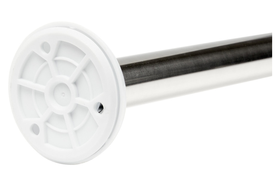 Asta Doccia Angolo MSV - Acciaio Inossidabile Argento, 80x2.5x2.5 Cm, Facile Installazione - Foto 4