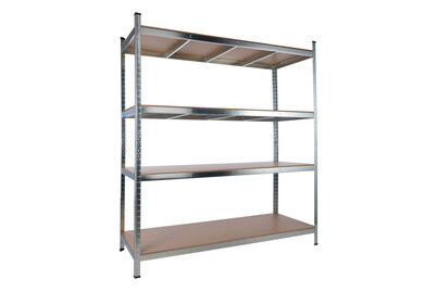 ayce Scaffale metallico | 160×60×180 cm | 4 ripiani | Portata: 250 kg per ripiano