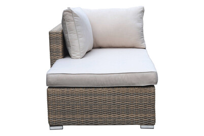 Home and More Liegeelement Havanna Natur mit Hülle | 160 × 86 × 67 cm