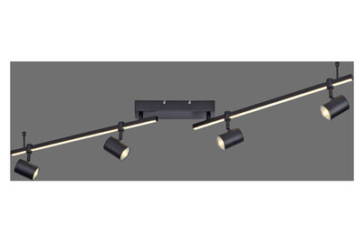 Neuhaus LED-Deckenlampe Rik 4 Schwarz | 18 × 101 × 123 cm Neuhaus LED-Deckenlampe Rik 4 Schwarz | 18 × 101 × 123 cm