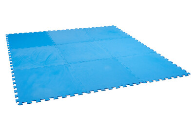 Piastrelle di protezione per il fondo della piscina Blu | 50 × 50 cm | 9 pezzi