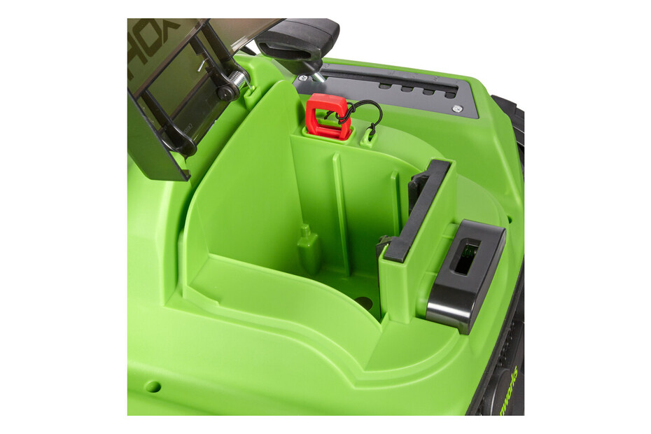 Greenworks Scarificatore Rastrello Arieggiatore a Batteria, Motore Brushless, 3100giri/min., Larghezza 38cm,5 Profondità, Collettore 45l,SENZA Batteria 40V e Caricabatterie,Garanzia 3 Anni GD40SC38II Greenworks Scarificatore Rastrello Arieggiatore a Batteria, Motore Brushless, 3100giri/min., Larghezza 38cm,5 Profondità, Collettore 45l,SENZA Batteria 40V e Caricabatterie,Garanzia 3 Anni GD40SC38II