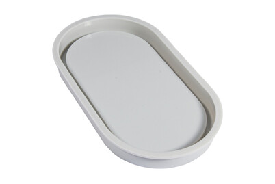 Image of Silikon Giessform Untersetzer Oval, 17,8x9,5x1,6cm