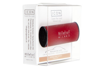 Image of Millefiori Car Lufterfrischer Red Vanilla & Wood