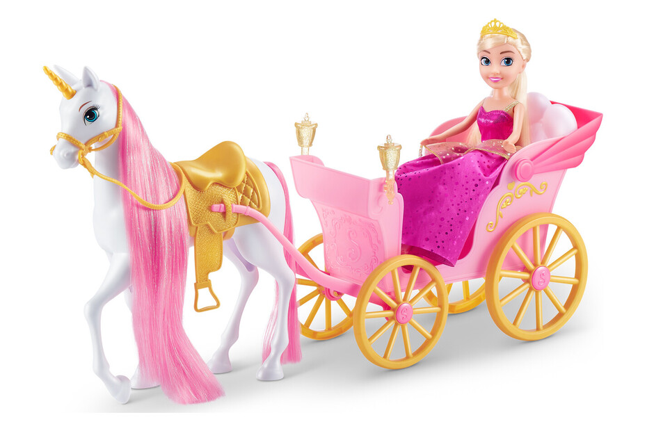 Caleche Barbie Jouet Barbie Carrosse Licorne Ensemble De Licorne