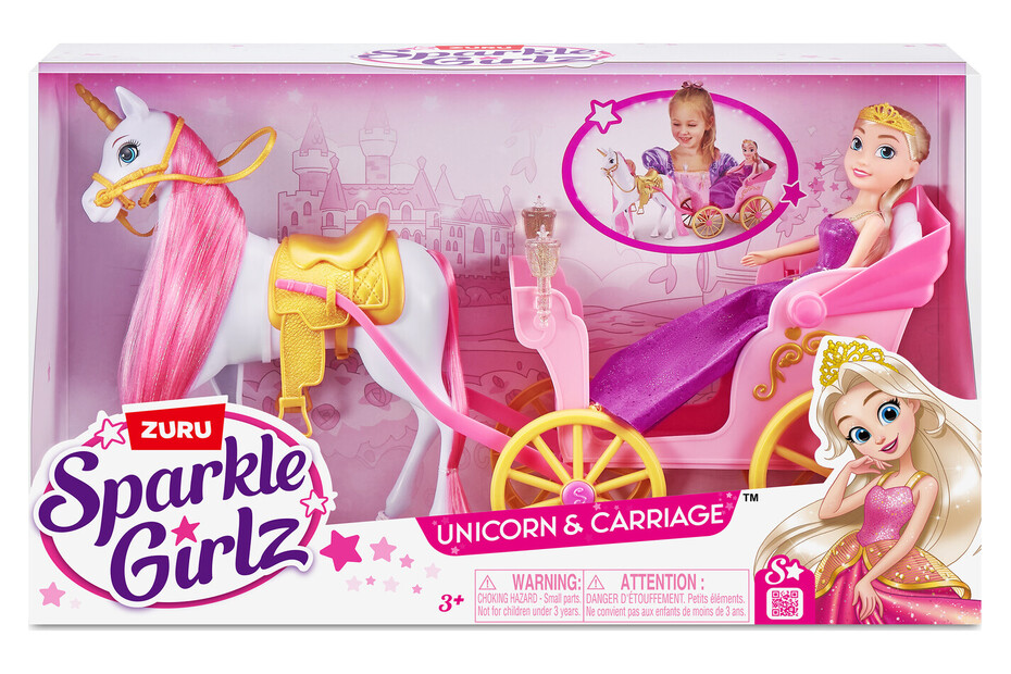Principessa con unicorno e carrozza Sparkle Girlz acquistare da JUMBO