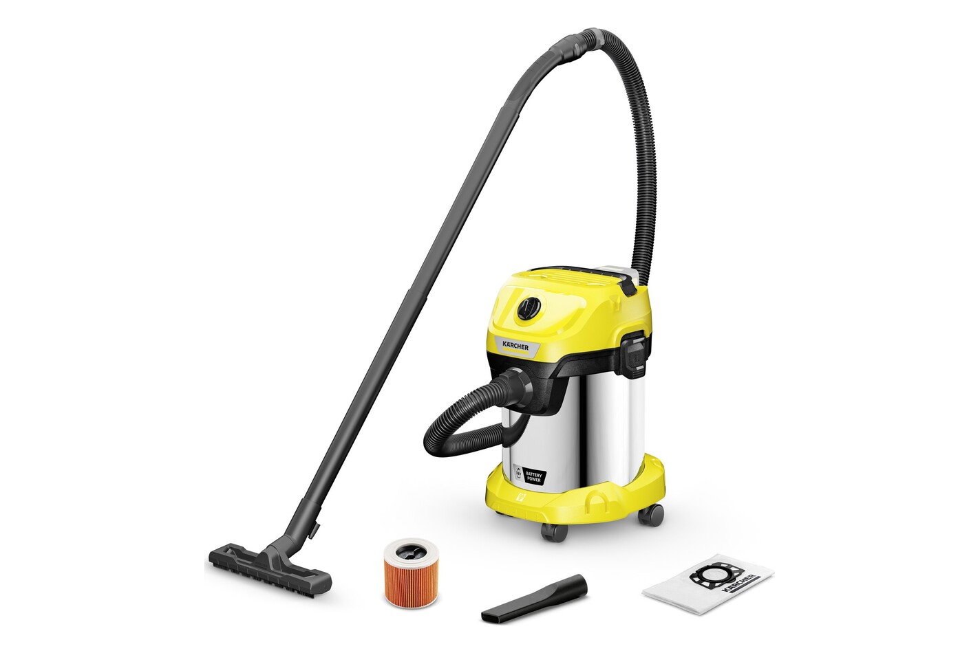 Kärcher Aspirateur eau et poussière WD 3-18 S V-17/20 | 18 V | Solo