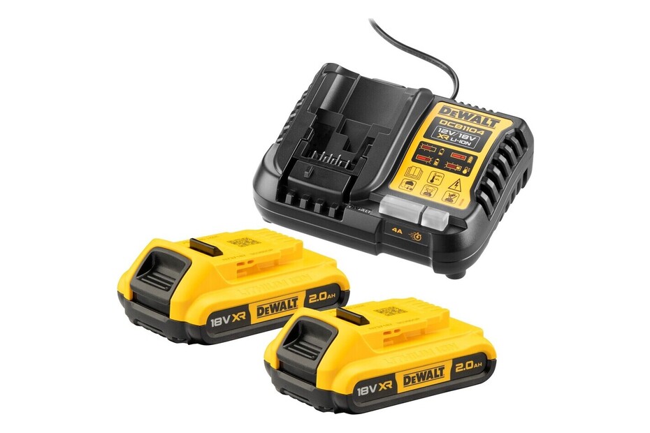 DeWalt Akku-Starter-Kit mit 2 Akkus | 18 V | 2 Ah