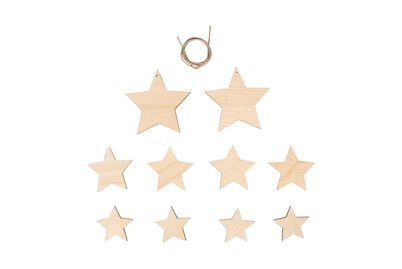 Rayher Holz-Deko Sterne FSC Mix Credit | 10 Stück kaufen bei JUMBO