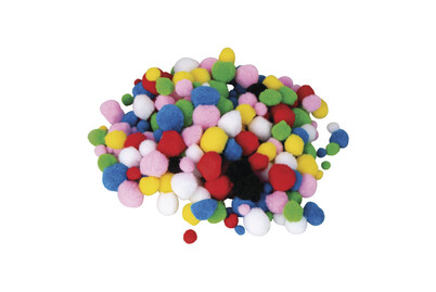 Image of Rayher Pompons Sortiert | ⌀ 1-3 cm | 250 Stück
