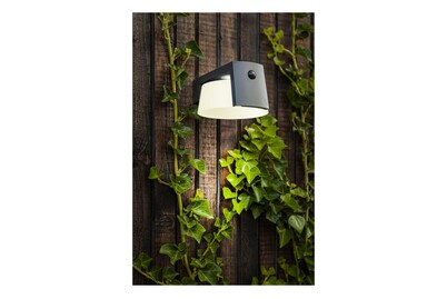 Lutec Solarleuchte Moon Alu, Bewegungsmelder