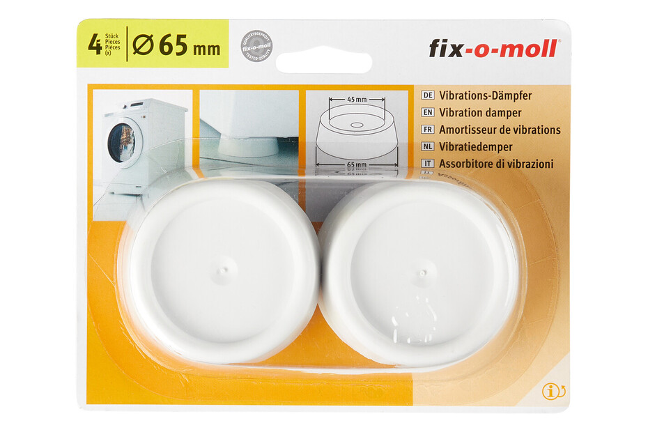 fix-o-moll Vibrationsdmpfer fr Waschmaschinen 65 mm, weiss kaufen bei JUMBO fix-o-moll Vibrationsdmpfer fr Waschmaschinen 65 mm, weiss kaufen bei JUMBO