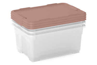 Curver R-Box Boîte de Rangement Triée par Couleur | 24,6 × 26,4 × 37,8 cm | 2 Pièces