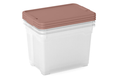 Curver R Box Boîte de rangement Triée par Couleur | 37,8 × 26,4 × 34,8 cm | 17 l | 2 pièces