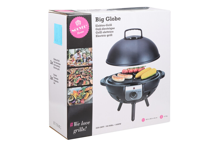 Nouvel Elektrogrill Big Globe Schwarz