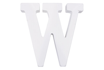 Image of MDF Buchstabe W, FSC 100%, 11x2x11cm