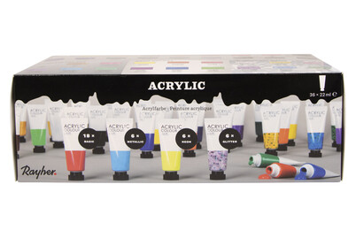 Image of Acrylfarben Künstler Set, 36 Farben x 22ml, Set 792ml
