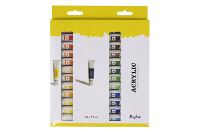 Image of Künstler-Set Acrylfarben, 24 Farben x 12ml, Set 288ml