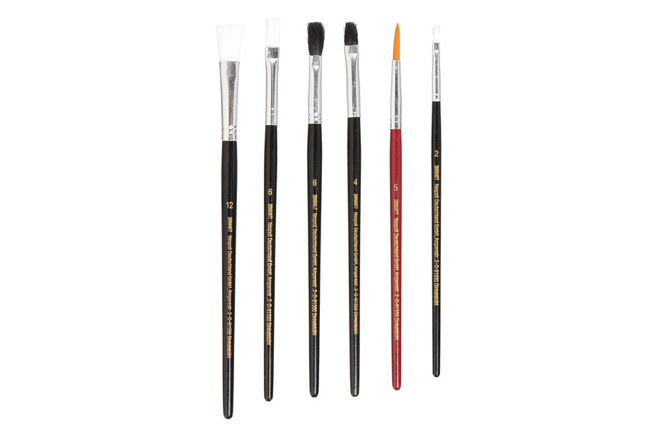 Lot De 3 Pinceaux TubeRoo - Tailles 37, 50 Et 75 Mm, Pour Peinture Huile Et Bois, Poils Synthétiques