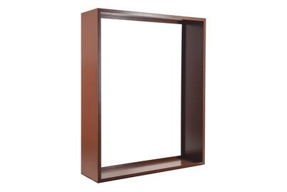 Image of Nouvel Kaminholzregal Nova 150 XL, Stahl, Rost-Look, 150 x 120 x 35 cm