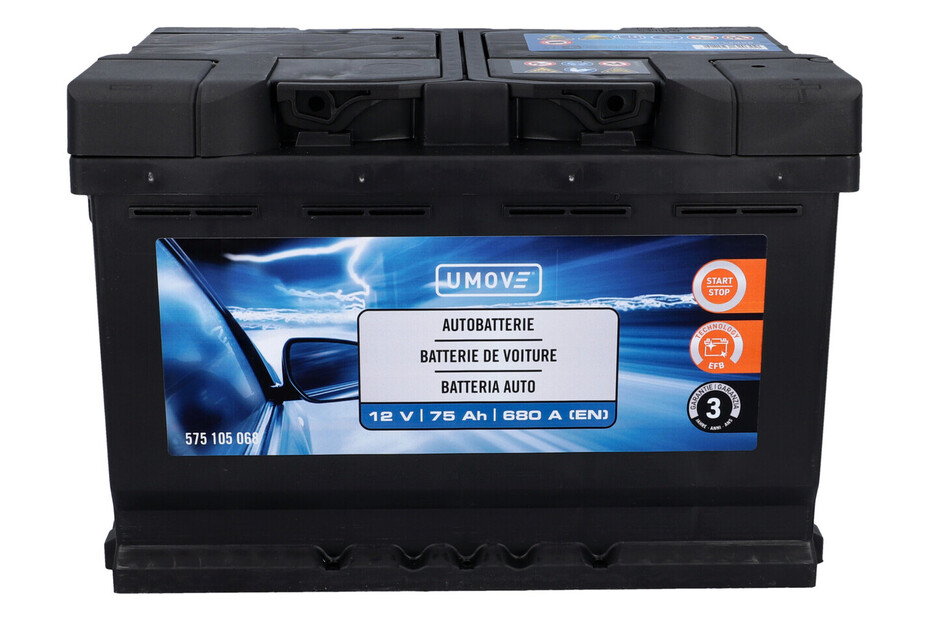 U Move Umove Autobatterie EFB 75Ah / 680A kaufen bei JUMBO