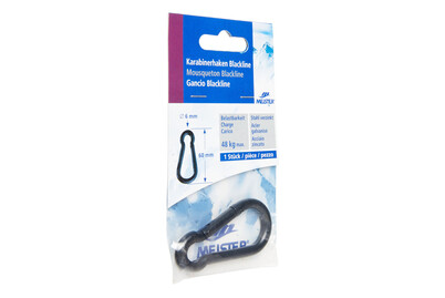 Image of Meister Karabinerhaken 6x60mm Blackline