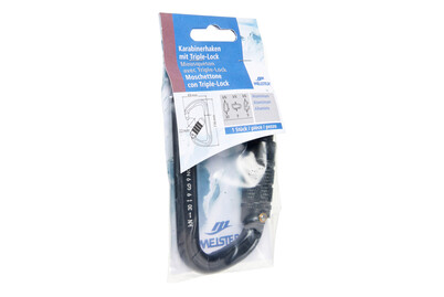 Image of Meister Karabinerhaken 116x69x22mm Aluminium schwarz