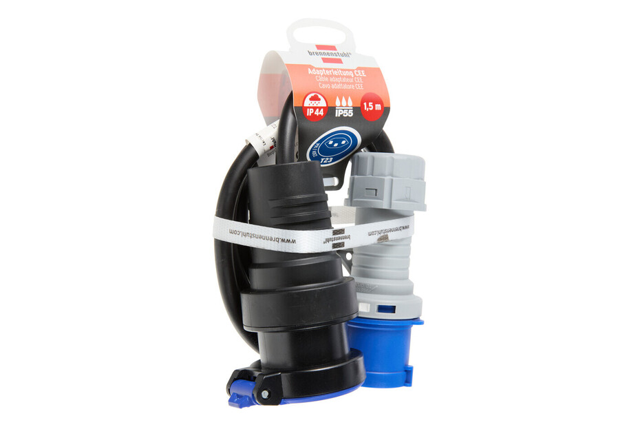 JCE Adapterleitung Arctic Blue – 230V Verlängerungskabel, 3-Pin, Versch. Längen