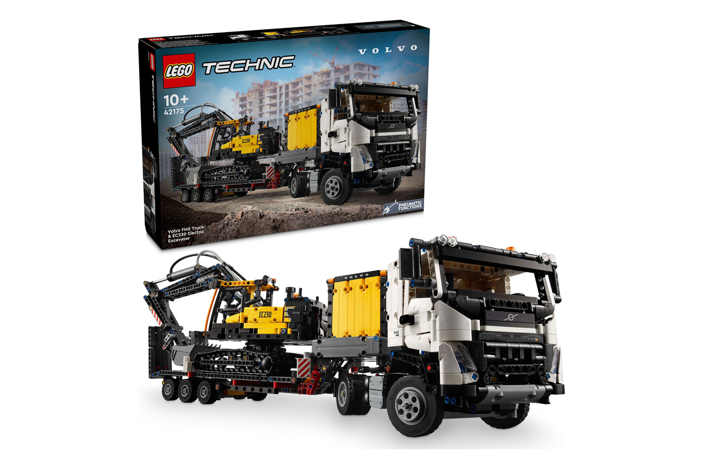 LEGO® - 42175 Camion Volvo FMX et pelleteuse électrique EC230, Multicolor