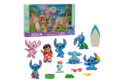 Scatola da collezione Deluxe con 8 personaggi e accessori Lilo & Stitch Disney