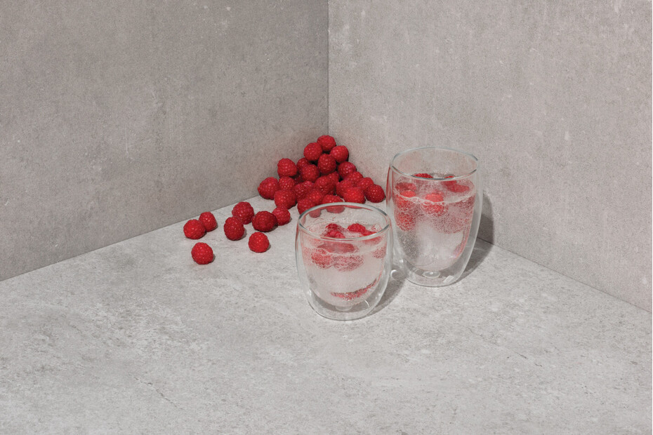AdHoc Bicchiere doppia parete tè infusore Fusion Glass cl 40/cm 9x13 AdHoc Bicchiere doppia parete tè infusore Fusion Glass cl 40/cm 9x13