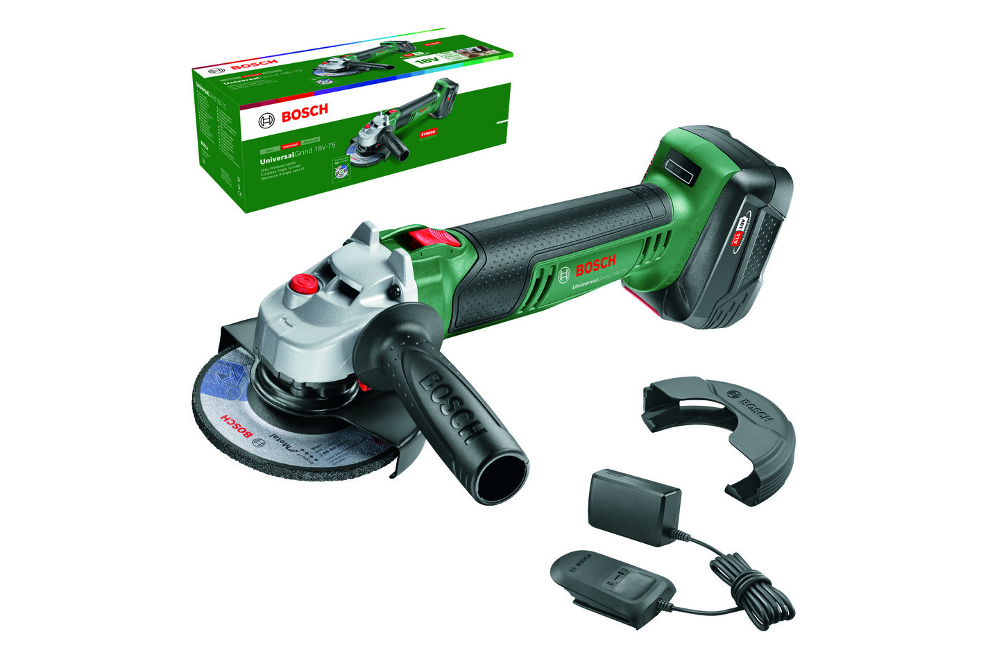 Bosch Meuleuse d'angle UniversalGrind 18V-75 Kit