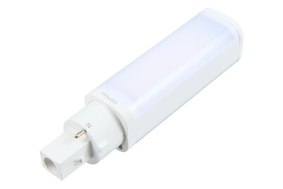 Philips Remplacement LED pour lampes fluorescentes compactes Pl-C 18W, 2 broches, culot G24d, blanc (3000K)