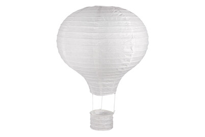 Image of Papierlampion Heissluftballon, 30cm ø, 40cm, m. Metallgestell, Beutel 1Stück