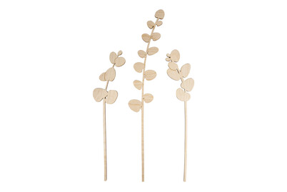 Image of Holzstecker Eukalyptus, FSC Mix Credit, 32+42cm, sortiert, SB-Btl. 3Stück