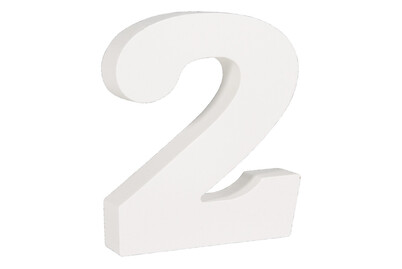 Image of MDF Zahl 2, FSC 100%, 9,2x2x11cm