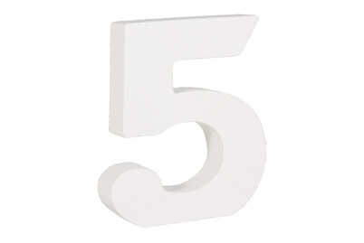 Image of MDF Zahl 5, FSC 100%, 9x2x11cm