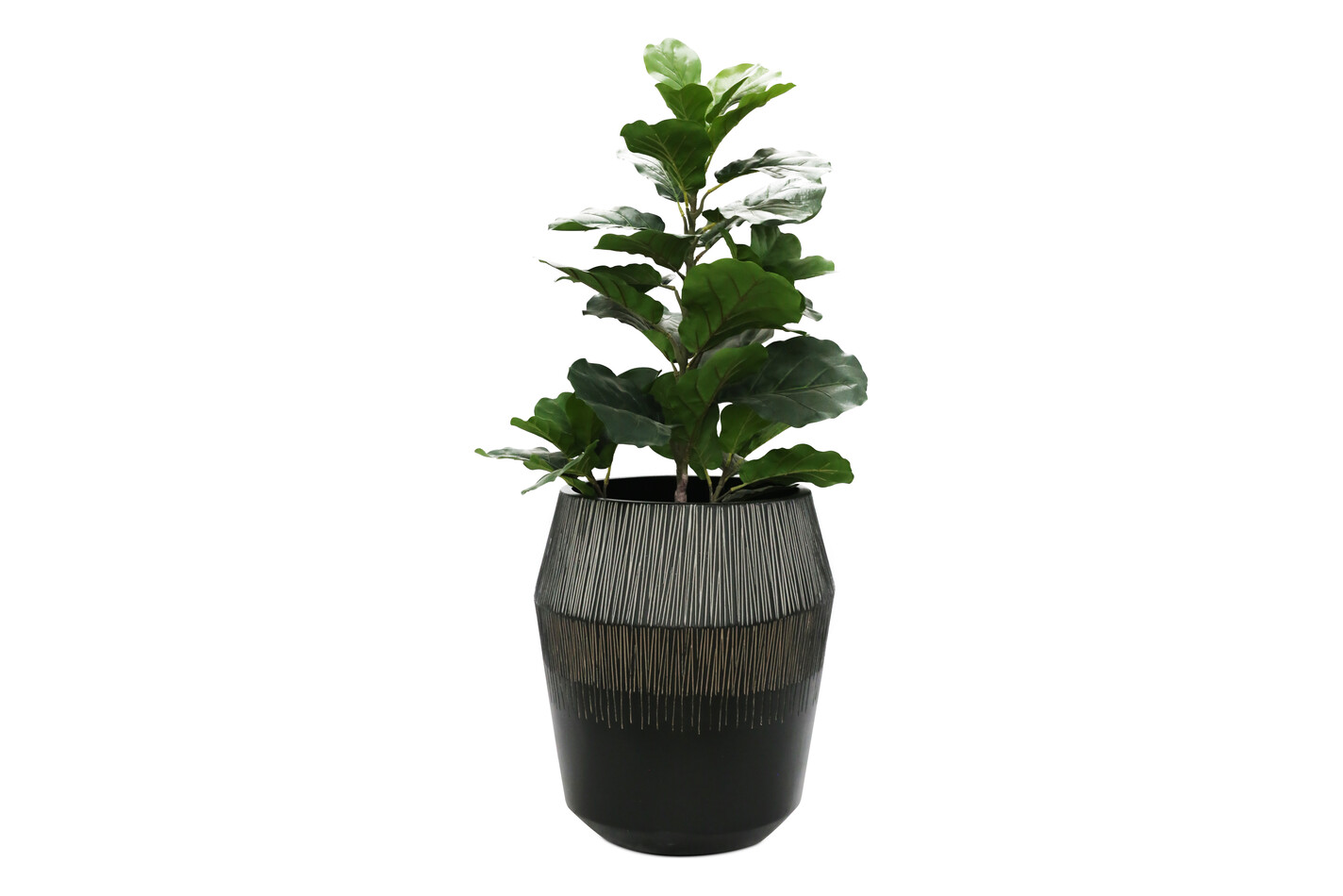 Jardin Royal Pflanztopf Moderna | Ø 32.5 x 37.5 cm | Schwarz